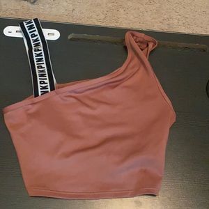 Pink sports top